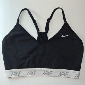 Nike Dri-Fit Racerback Sports Bra - Black, Medium